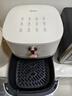 美的（Midea）空氣炸鍋免翻面雙旋鈕家用大容量5.3L多功能空氣炸鍋蒸烤一體熱風(fēng)循環(huán)金屬內腔 MF-KZE535J5 曬單實(shí)拍圖
