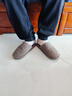 merdor日式棉拖鞋男士秋冬季室內居家防滑軟底保暖毛巾布拖鞋女吸汗透氣 咖色 42-43 適合40-41 曬單實(shí)拍圖