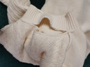 ERTN羊絨衫女100%山羊絨加厚羊絨毛衣2025秋冬半高領(lǐng)針織打底衫高端 原絨米（升級禮盒包裝） L 110-120斤 曬單實(shí)拍圖