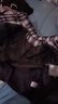 燦圖黑色格子拼接羽絨棉服男秋冬季美式cleanfit棉衣保暖立領(lǐng)外套棉襖 黑色 L 建議110斤到130斤 曬單實(shí)拍圖