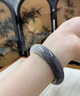 侗秘新疆和田玉煙紫手鐲冰種煙灰色寬條少女款雙色老坑料旺夫玉鐲禮物 雙色煙紫手鐲 內徑53mm【附證書(shū)+禮盒】 曬單實(shí)拍圖