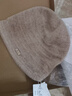 玖慕（JIUMU）純羊絨保暖針織毛線(xiàn)帽包頭冷帽秋冬季堆堆帽戶(hù)外冬帽防寒帽子女 曬單實(shí)拍圖