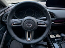 淄客 馬自達方向盤(pán)套真皮手縫昂克賽拉次世代馬3CX-30CX-5/4阿特茲馬6 頭層牛皮小牛皮黑皮側孔黑線(xiàn) 曬單實(shí)拍圖