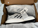阿迪達斯（adidas）男女運動(dòng)鞋耐磨減震透氣潮流休閑跑步鞋 亮白/一號黑/淺灰 41 曬單實(shí)拍圖