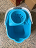 茶花 拖把桶擠水拖布桶擰干塑料大號手提清潔桶免手洗拖把地拖桶 天藍色拖把桶-1個(gè) 曬單實(shí)拍圖