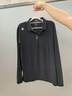 迪桑特（DESCENTE）TOUGH系列SS25高端商務(wù)系列吸濕速干透氣保暖長(cháng)袖Polo衫男女同款 黑色 XL 105 （建議140-160斤） 曬單實(shí)拍圖