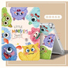 QBOSS適用ipad air2保護套ipad 5保護殼6代軟氣囊防摔書(shū)本卡通可愛(ài)小怪獸 曬單實(shí)拍圖