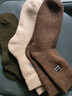 貓人3雙裝35%羊毛襪子男士襪子男冬季加厚保暖襪男毛圈襪睡眠襪男 曬單實(shí)拍圖