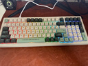 狼途（Langtu）T99軍綠三模側刻客制化機械鍵盤(pán)電競游戲辦公有線(xiàn)無(wú)線(xiàn)藍牙鍵盤(pán)10000mAh 草莓奶昔軸 靜音 曬單實(shí)拍圖