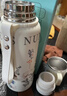 高顏值316不銹鋼保溫杯印花真空保冷壺男女戶(hù)外便攜大容量水杯子 316不銹鋼-印花白 800ML 曬單實(shí)拍圖