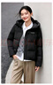 雪中飛服飾五折2025新款女士短款羽絨服潮流休閑風(fēng)小個(gè)子外套舒適溫暖 黑色|8056 L 165 曬單實(shí)拍圖