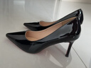 達芙妮紅底黑色高跟鞋女2025新款純欲不累腳尖頭細跟氣質(zhì)高跟鞋女單鞋 曬單實(shí)拍圖