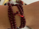 豆蔻時(shí)光6.5mm透光晶體朱砂手串108顆本命年轉運佛珠手鏈男女士款禮物 曬單實(shí)拍圖