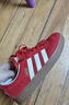 adidas「T頭鞋」VL COURT復古休閑板鞋德訓鞋男女阿迪達斯輕運動(dòng) 淺猩紅/暖香草色/黃色   43 曬單實(shí)拍圖
