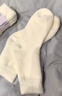 GIOIO日本進(jìn)口超厚羊毛襪子女冬季加厚加絨中筒襪睡眠保暖棉襪秋冬羊絨 【裝】奶白 3雙 均碼 (33-40) 曬單實(shí)拍圖