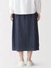 MUJI 女式 水洗 牛仔 輕便裙長(cháng)半身裙女裙子女裝26年春季新品BE200A6S 深藏青色 S （155/62A） 曬單實(shí)拍圖