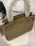 百麗禮物女包鎏金歲月鉑金包情人節送禮斜挎包X6080BX5 灰色【禮盒】 曬單實(shí)拍圖