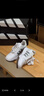 adidas ENTRAP美式校園風(fēng)運動(dòng)少年感復古籃球風(fēng)板鞋男女阿迪達斯 白色/暗銀金屬/樹(shù)脂黃   36 曬單實(shí)拍圖