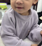 巴厘小豬寶寶打底衫男童春秋T恤兒童半高領(lǐng)衣服秋冬加絨保暖內搭女童上衣 灰風(fēng)鈴紫 100 曬單實(shí)拍圖
