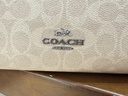 蔻馳（COACH）經(jīng)典老花大號女包LAUREL31女士C紋印花單肩斜挎手提包腋下流浪包 CV975SVPWH 曬單實(shí)拍圖