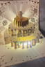 泓述3d立體生日蛋糕錄音賀卡燈光手工手寫(xiě)祝福小眾燙金高級感精致祝福留聲祝?？ㄆ琲ns風(fēng)送閨蜜禮物 升級款玻璃碎金-可錄音有燈光 曬單實(shí)拍圖