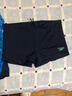 速比濤（Speedo）平角分體泳衣女保守修身顯瘦遮肚防曬專(zhuān)業(yè)比賽速干抗氯游泳裝備 黑色/水手藍 2XL (40) 身高175/體重69-72kg 曬單實(shí)拍圖