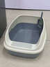 美卡【MAKAR】開(kāi)放式半封閉踏板貓砂盆 防外濺貓廁貓屎盆防臭超大容量 開(kāi)放式貓砂盆【大號30斤】亞銀灰 曬單實(shí)拍圖