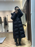UR2025冬季新款女裝氣質(zhì)簡(jiǎn)約連帽絎縫長(cháng)款羽絨服UWM150106 黑色 M 曬單實(shí)拍圖