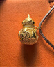 老鋪黃金古法手工足金花絲葫蘆（2號）吊墜（配繩） 小號金重約20.2g 曬單實(shí)拍圖