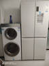 海爾攬光14W2雙子分區滾筒洗衣機 子母分區 14公斤雙筒直驅變頻 C8 14W2SU1上排水可用墻排地漏 曬單實(shí)拍圖