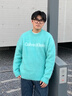 Calvin KleinJeans秋冬男士休閑美式風(fēng)ck字母提花慵懶寬松內搭針織衫毛衣 6SP-松石綠 L 曬單實(shí)拍圖