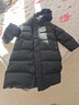 幼嵐（ALLBLU）allblu幼嵐【法棍面包】?jì)和L(cháng)款羽絨服女童男童24冬季新保暖外套 墨黑 140 cm 曬單實(shí)拍圖