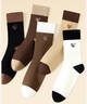 浪莎襪子女士冬季100%純棉中筒襪全棉抗菌防臭休閑長(cháng)筒女士襪子 【100%純棉女襪】 6雙 均碼 曬單實(shí)拍圖