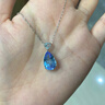 廷亮藍托帕石吊墜18K金鑲嵌水滴設計6.8克拉天然托帕石項鏈送女友禮物 托帕石6.8克拉 配18K金項鏈 曬單實(shí)拍圖