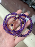 素聚紫水晶金發(fā)晶珍珠珠寶手串轉運珠手鏈手飾生日新年禮物紀念日女生 紫氣東來(lái)-幸運紫水晶手串【6M】 曬單實(shí)拍圖