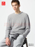 優(yōu)衣庫男裝女裝羊絨圓領(lǐng)針織衫/長(cháng)袖毛衣毛衫25秋冬新款478543 03 灰色 L 曬單實(shí)拍圖