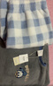 果殼（Gukoo）情侶睡衣冬季迪士尼保暖舒適圓領(lǐng)格子褲女家居服套裝男 天灰 XL 曬單實(shí)拍圖
