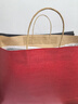 得力（deli）10只大紅色禮品手提袋 圣誕元旦禮品袋可愛(ài)生日禮物婚禮大容量衣服收納牛皮紙袋LQ716紅色(特大號) 曬單實(shí)拍圖