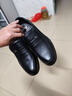 意爾康王子男鞋春季新款男士真皮商務(wù)休閑皮鞋牛筋底一腳蹬中老年防滑爸爸鞋 黑色Y3016 43 標準皮鞋尺碼 曬單實(shí)拍圖