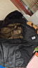 回力棉服男冬季加厚中長(cháng)款外套男士連帽保暖棉襖防寒棉衣黑色2XL 曬單實(shí)拍圖