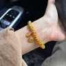 御龍鏡黃財神盤(pán)纏黃金手鏈女 新款999足金招財納福錢(qián)串子手串送女友禮物 5mm盤(pán)纏 金約4.3g 克重多退少補 曬單實(shí)拍圖