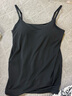 優(yōu)衣庫女裝AIRism Bra吊帶衫/空氣衣加杯背心帶胸墊482184 482186 482184/09黑色 M 曬單實(shí)拍圖