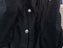 2026春秋新款毛呢大衣短款圓領(lǐng)小香風(fēng)百搭毛呢氣質(zhì)韓系羊毛外套 黑色 L 曬單實(shí)拍圖