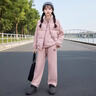 女童加絨加厚套裝秋冬裝2025新款韓版洋氣女孩休閑馬甲衛衣三件套 粉色加絨三件套【衛衣+褲子+馬甲】 150 曬單實(shí)拍圖