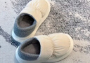 樸西冬季可外穿羽絨布防水包跟女士棉拖鞋室內保暖兩穿 深空灰 44-45 曬單實(shí)拍圖