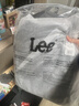 Lee潮流雙肩包男高中大學(xué)生書(shū)包女休閑背包大容量旅行初中電腦包黑色 曬單實(shí)拍圖