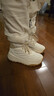 駱駝（CAMEL）雪狐雪地靴女高幫綁帶增高保暖靴 K25C026055 初雪白/云衫黃 39 曬單實(shí)拍圖