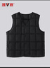 雅鹿童裝男女童棉馬甲兒童背心內搭保暖坎肩親子秋新款 黑色 140 曬單實(shí)拍圖