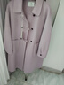 香影【羊毛+駱駝絨】紫色雙面呢大衣女2025冬季新款中長(cháng)毛呢外套 淺紫 M 160/84A/95-110斤 曬單實(shí)拍圖