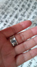 玖長(cháng)時(shí)【心經(jīng)戒指】999純銀心經(jīng)銀戒指男潮女開(kāi)口六字真言復古男士指環(huán) 心經(jīng)戒指 小號重約5.3g【女士尺寸】 曬單實(shí)拍圖